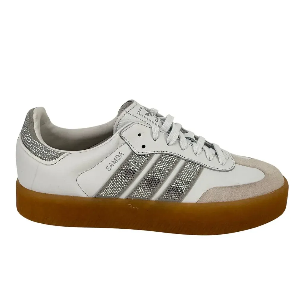 Adidas Sambae Samba Rhinestone Gum Sole Sneakers Womens Sz 9.5